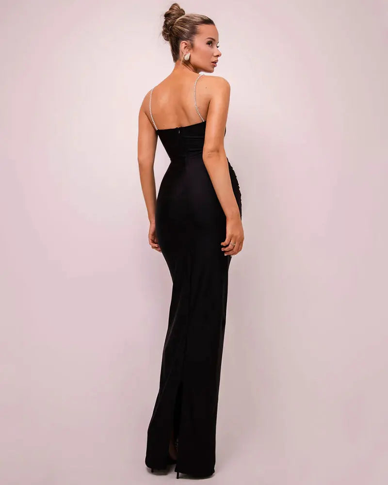 Elegant Dresses- Sheath Maxi Dress Gown for Award Ceremonies- - Pekosa Women Fashion