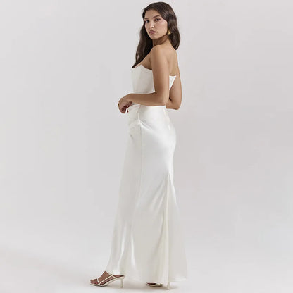 Elegant Dresses - Strapless Dress Elegant Evening Gown