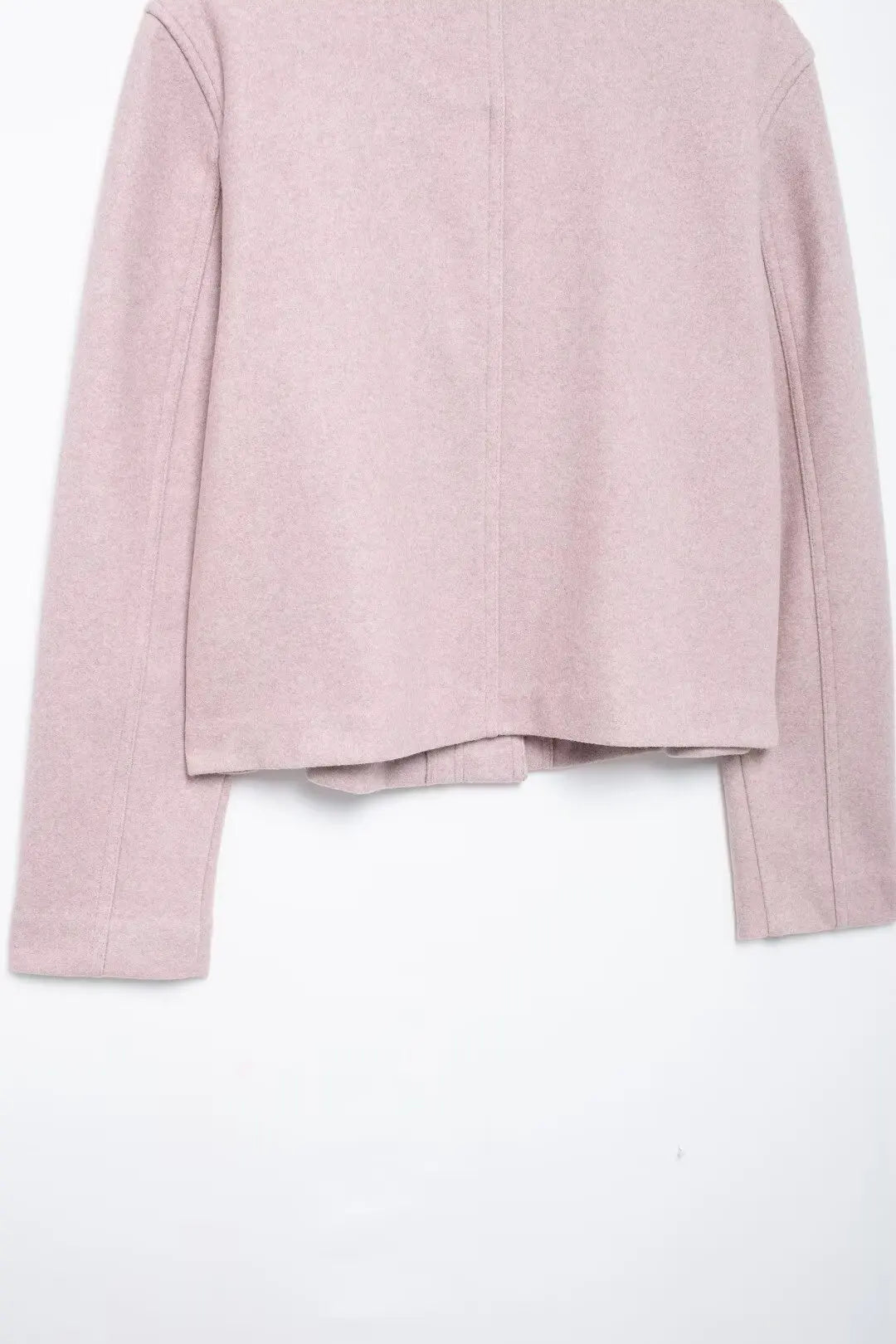 Elegant Jackets - Soft Pink Buttoned Blazer Elegant Dusty Office Jacket