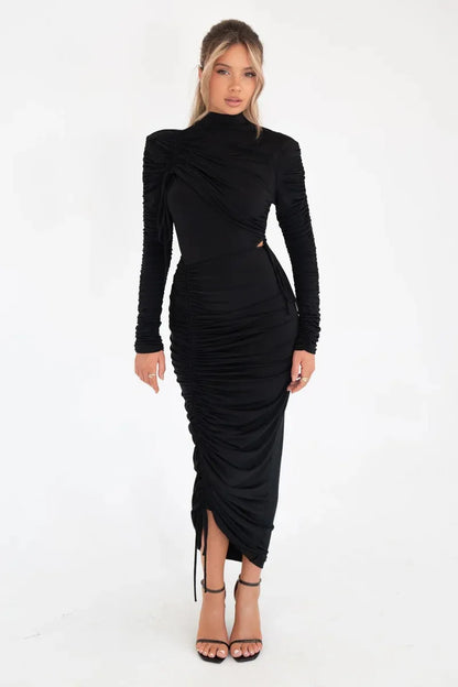 Evening Gown - Ruched Elegance Evening Gown