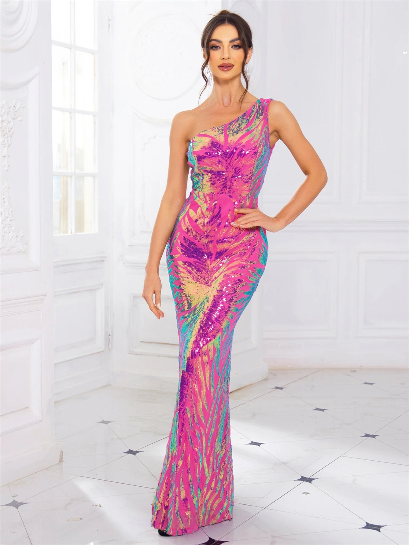 Evening Gown - True Mermaid Style Maxi Dress for Prom Night Elegance 🎉