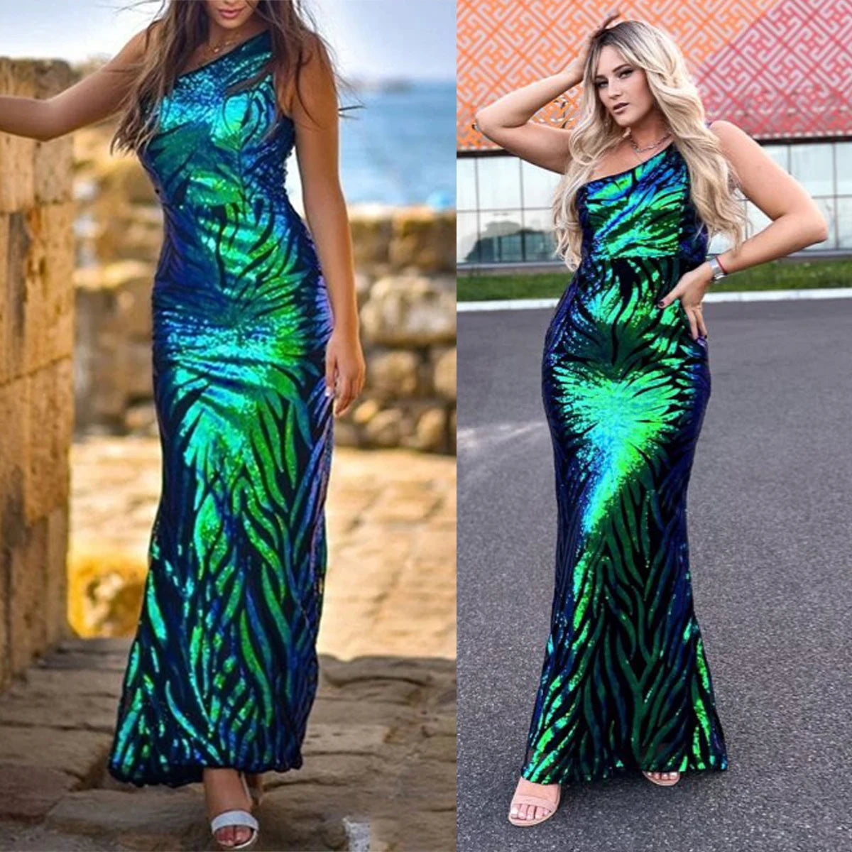 Evening Gown - True Mermaid Style Maxi Dress for Prom Night Elegance 🎉