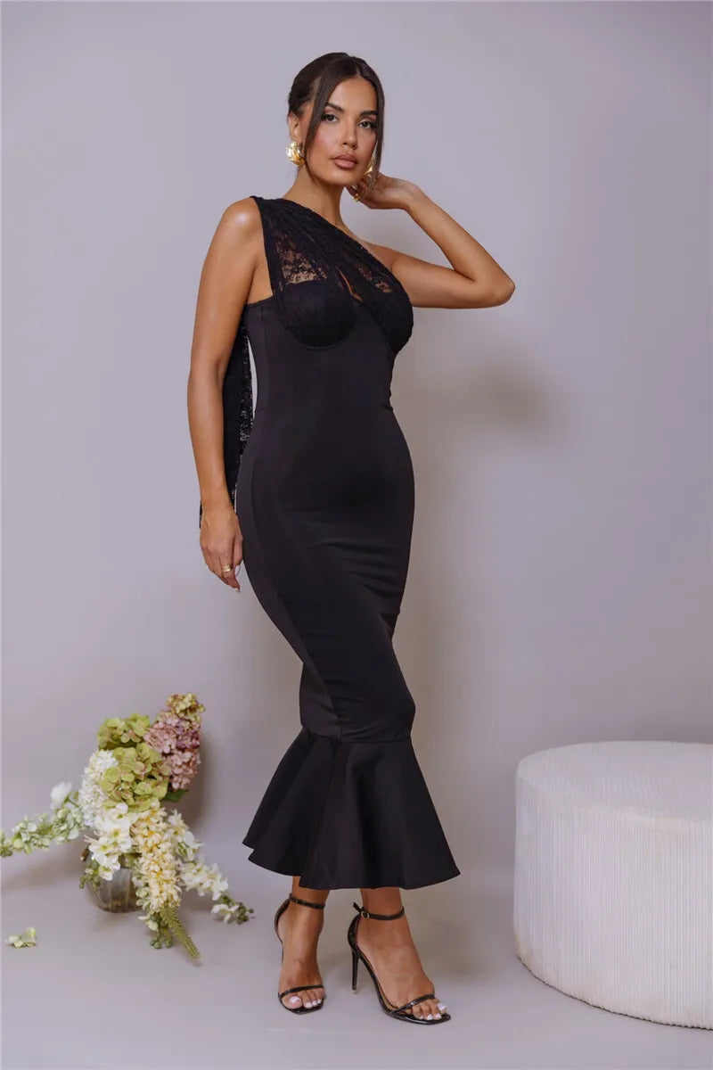 Event Dresses - Halter Elegance Mermaid Evening Dress