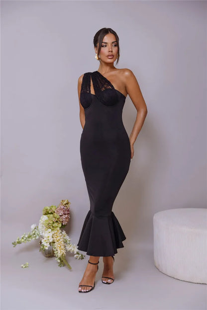 Event Dresses - Halter Elegance Mermaid Evening Dress