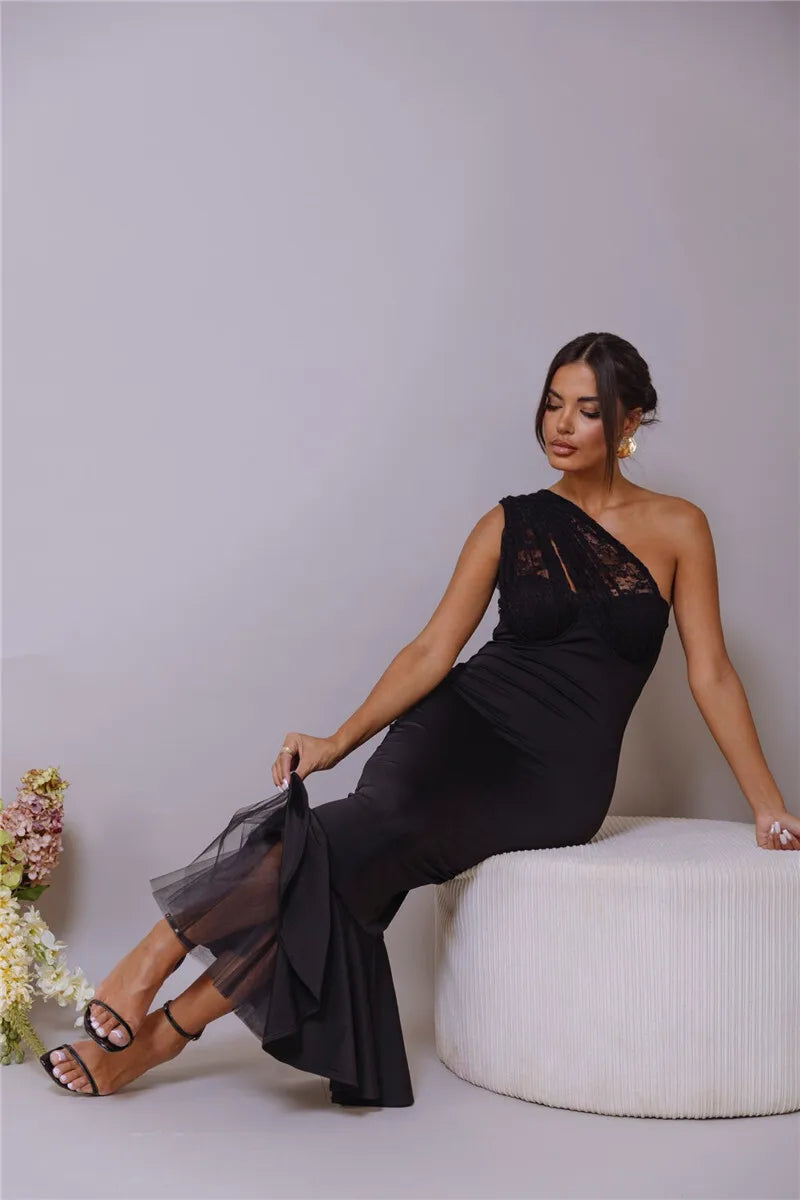 Event Dresses - Halter Elegance Mermaid Evening Dress