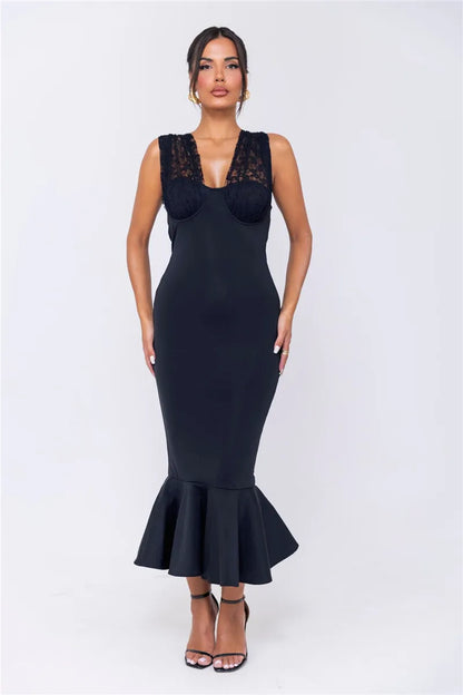 Event Dresses - Halter Elegance Mermaid Evening Dress