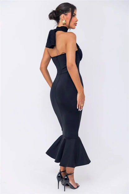 Event Dresses - Halter Elegance Mermaid Evening Dress