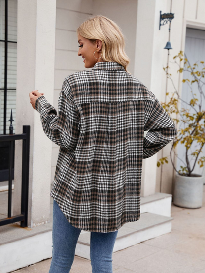 Autumn Essential Women's Plaid Flannel Shirt