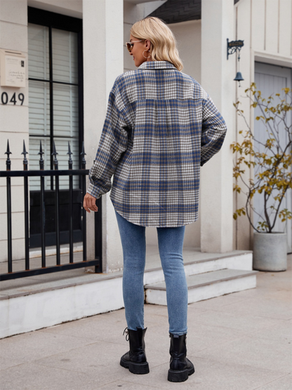 Chemise en flanelle à carreaux pour femmes Autumn Essential