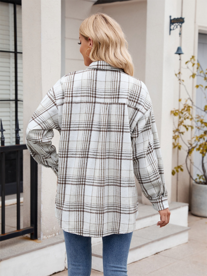 Autumn Essential Women's Plaid Flannel Shirt