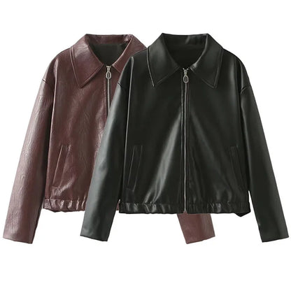 Faux Leather Jackets - Downtown Faux Leather Jackets – Sleek & Polish Look