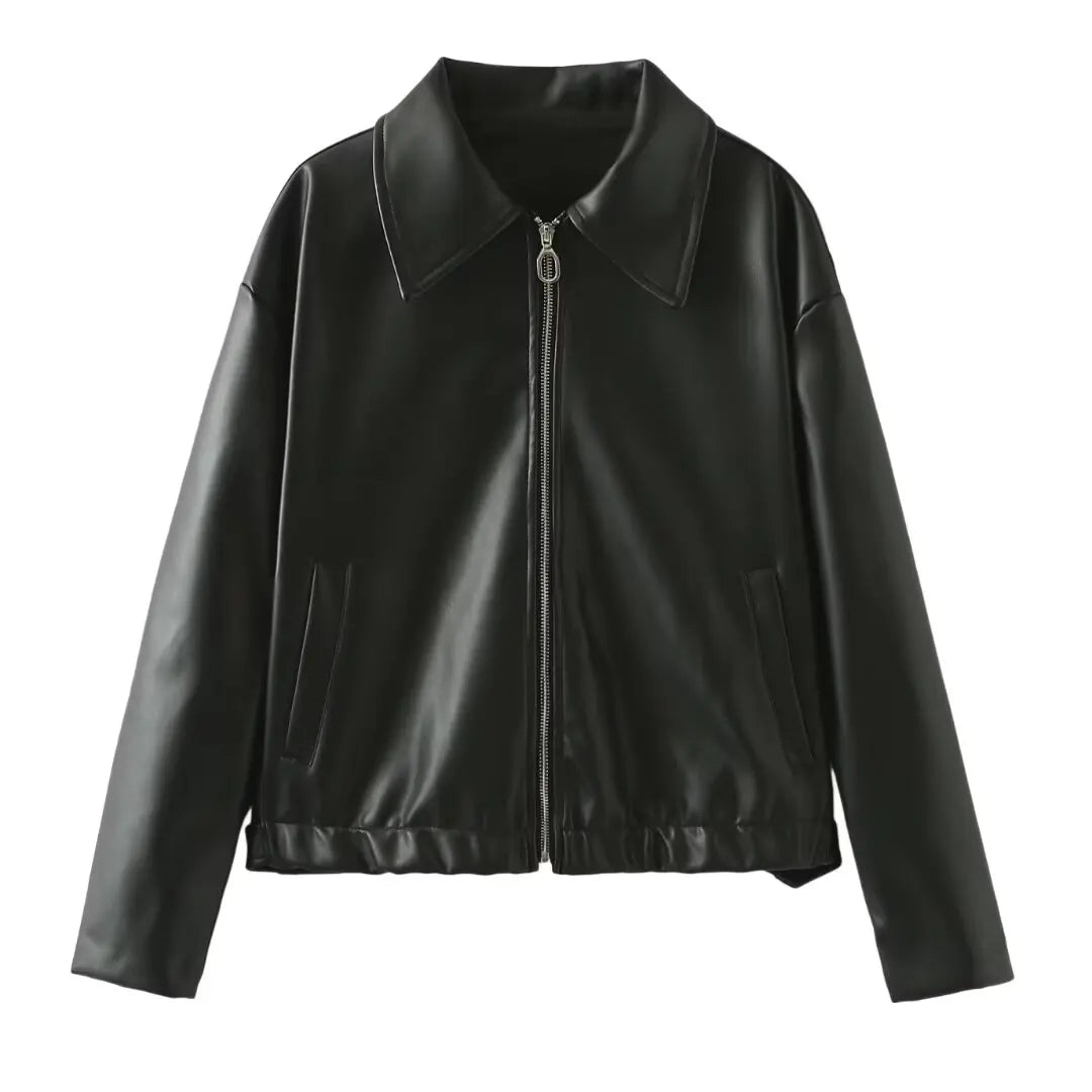 Faux Leather Jackets - Downtown Faux Leather Jackets – Sleek & Polish Look