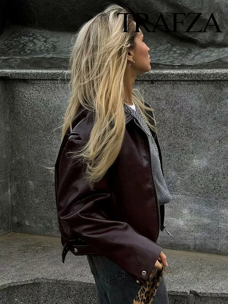 Faux Leather Jackets - Downtown Faux Leather Jackets – Sleek & Polish Look