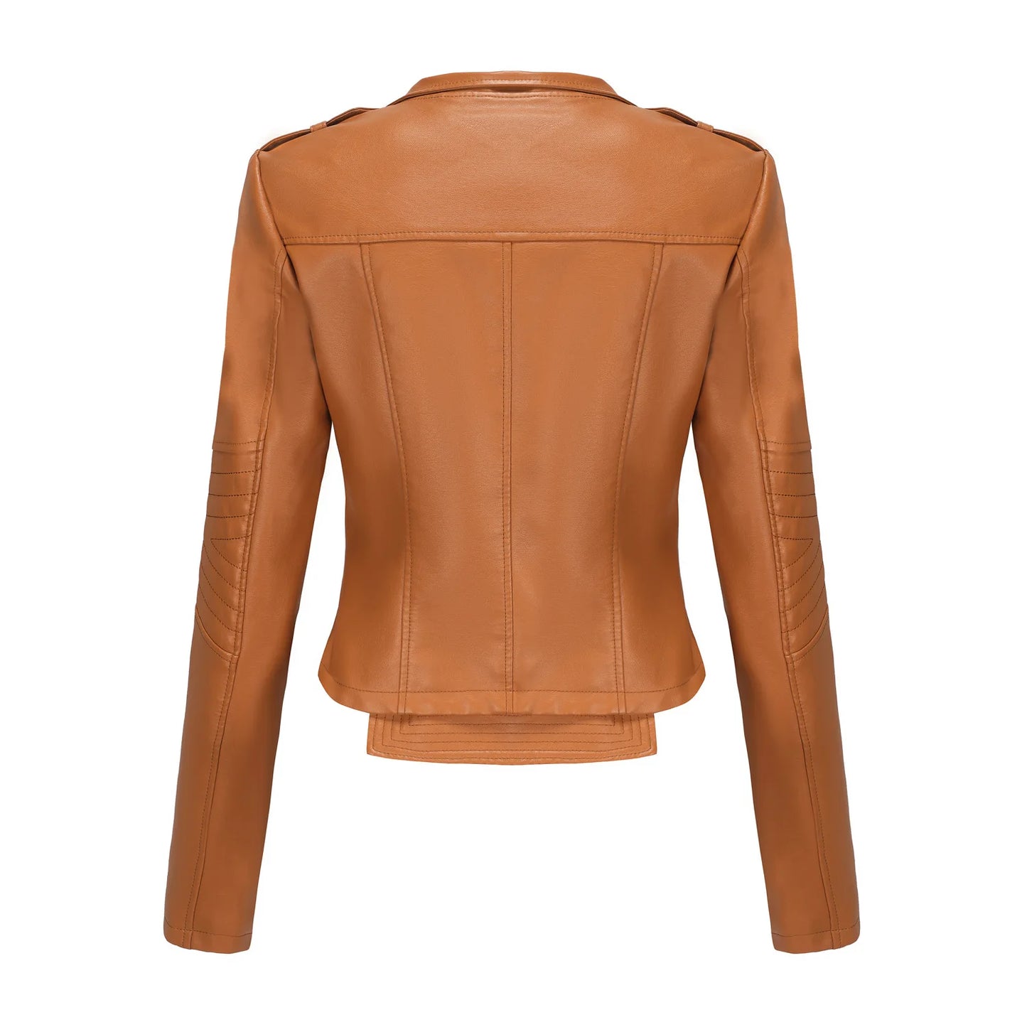 Faux Leather Jackets - Faux Leather Biker Urban Rider Moto Jacket