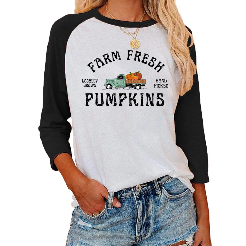 Festive Printed Shirts - Trick-or-Treat Trove Raglan T-Shirt