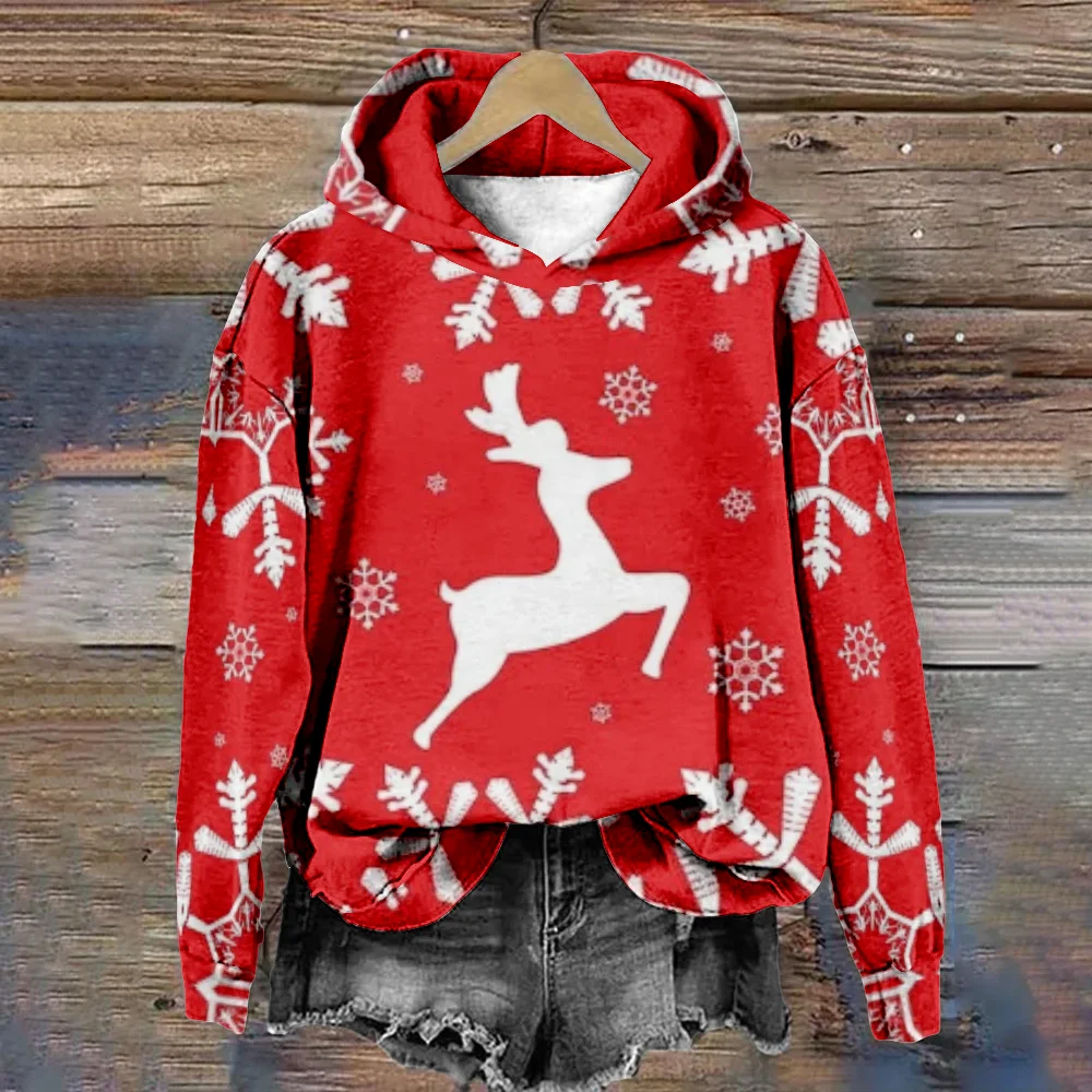 Festive Pullover Hoodies - Winter Wonderland Hoodie – Snowflake Christmas Pullover