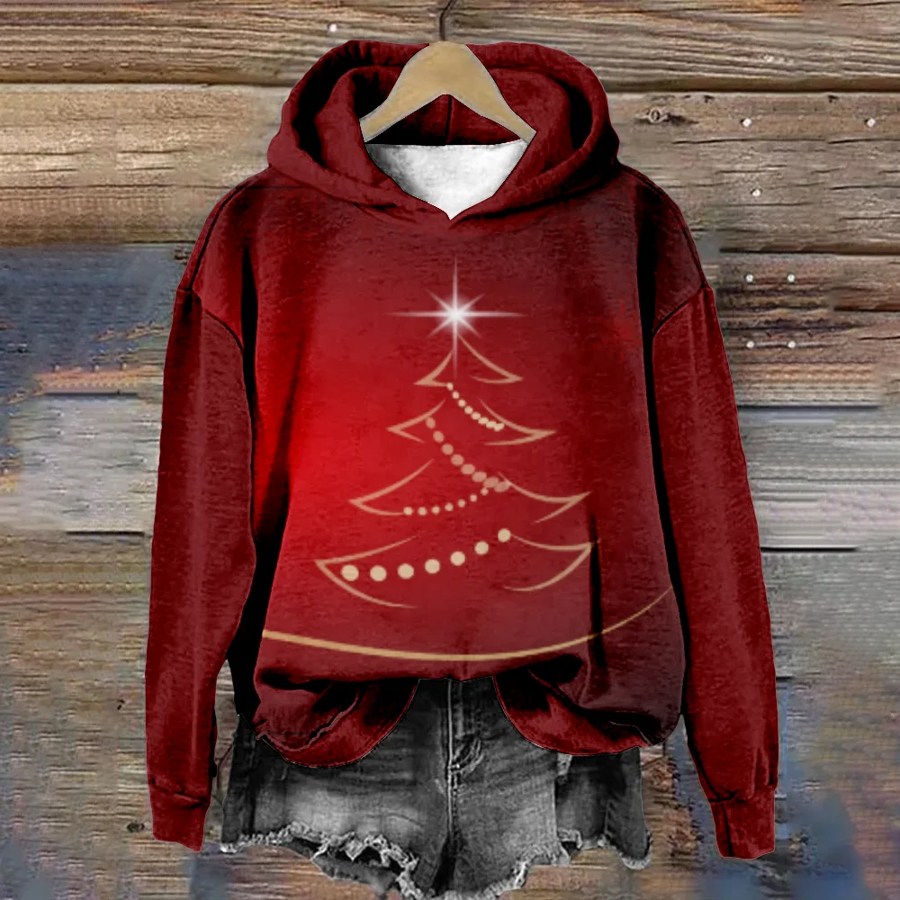 Festive Pullover Hoodies - Winter Wonderland Hoodie – Snowflake Christmas Pullover