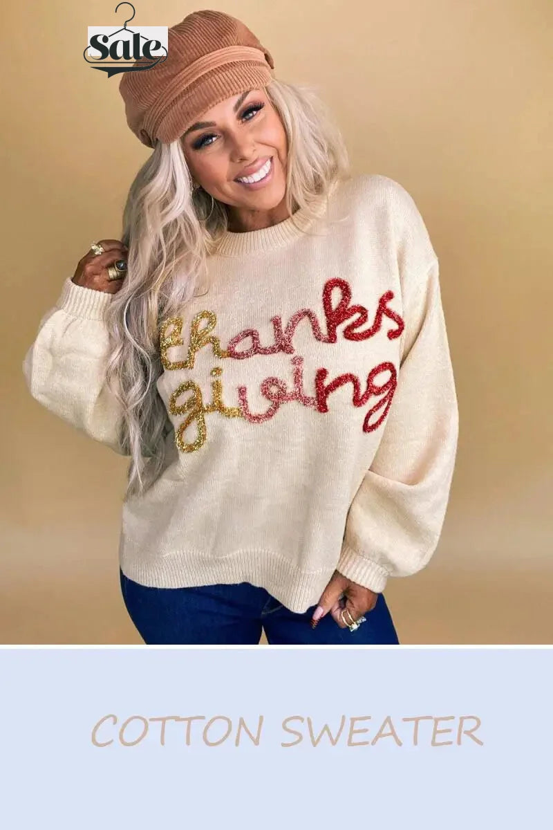 Festive Pullover Sweaters - Festive Charm Holiday Pullover Sweater