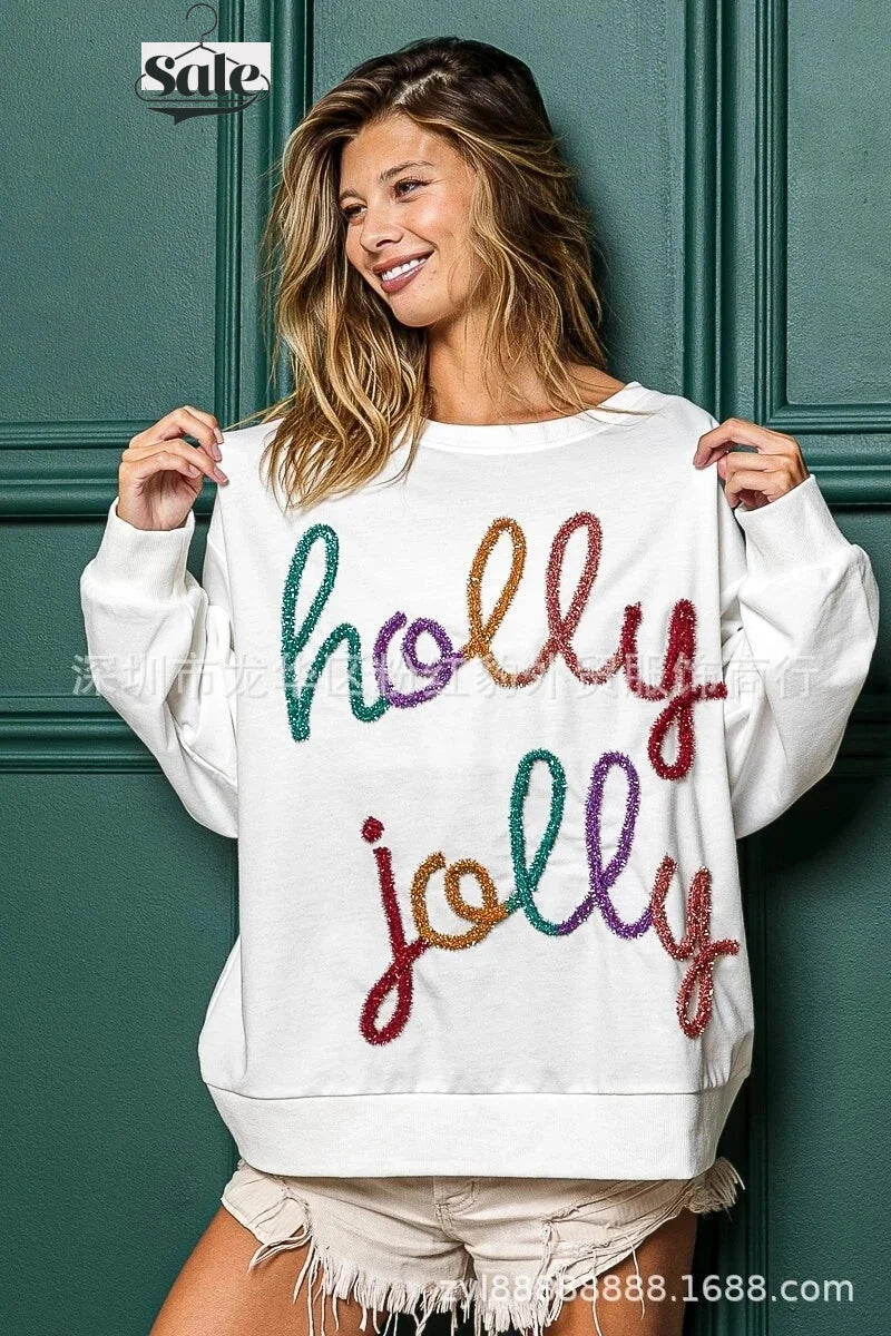 Festive Pullover Sweaters - Festive Charm Holiday Pullover Sweater