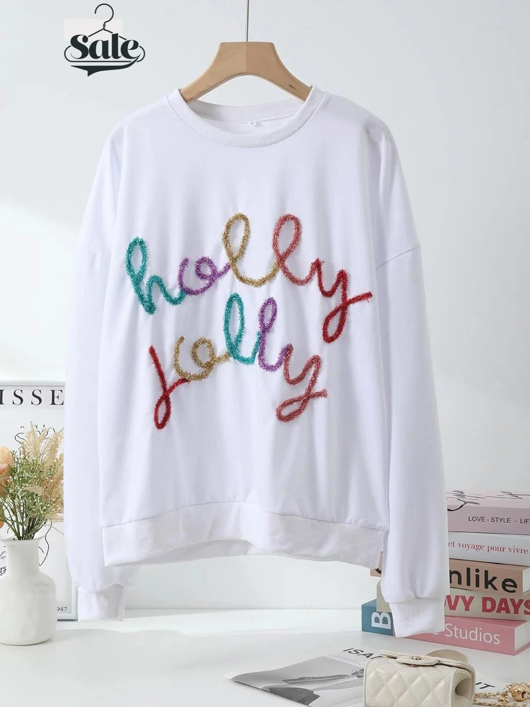 Festive Pullover Sweaters - Festive Charm Holiday Pullover Sweater