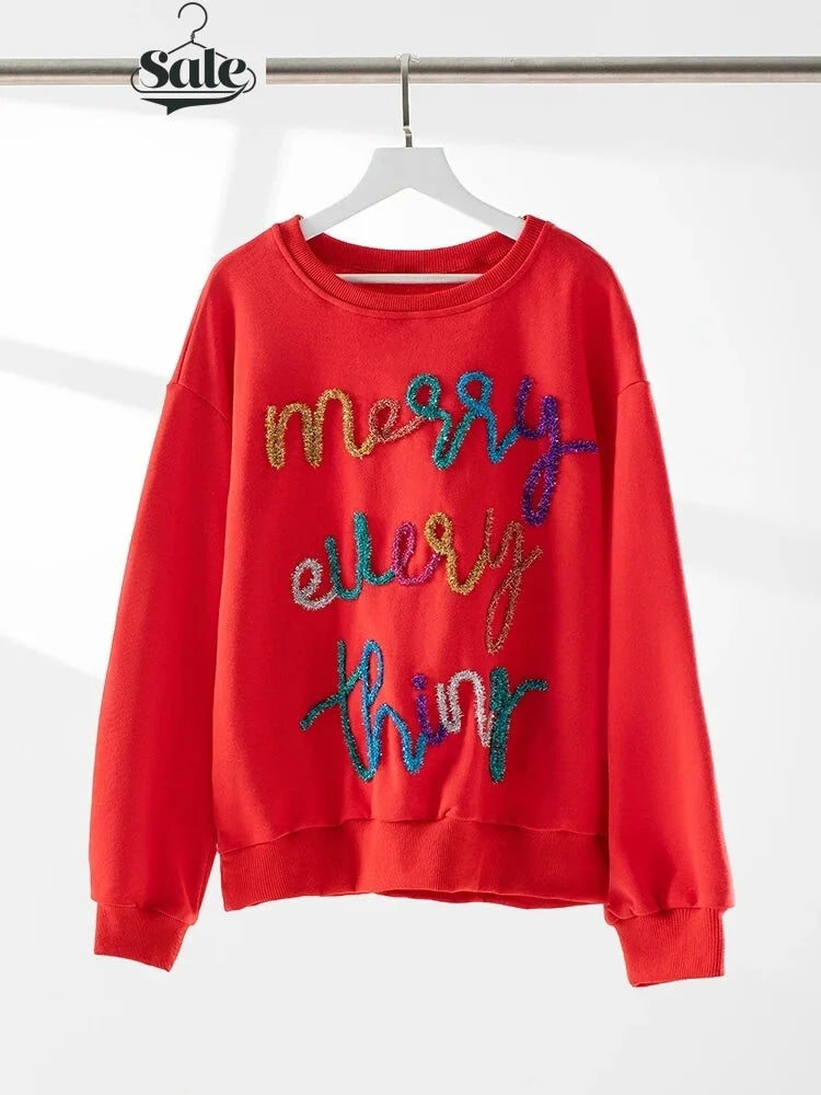 Festive Pullover Sweaters - Festive Charm Holiday Pullover Sweater