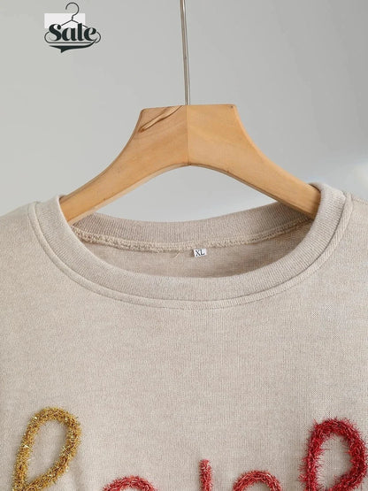 Festive Pullover Sweaters - Festive Charm Holiday Pullover Sweater