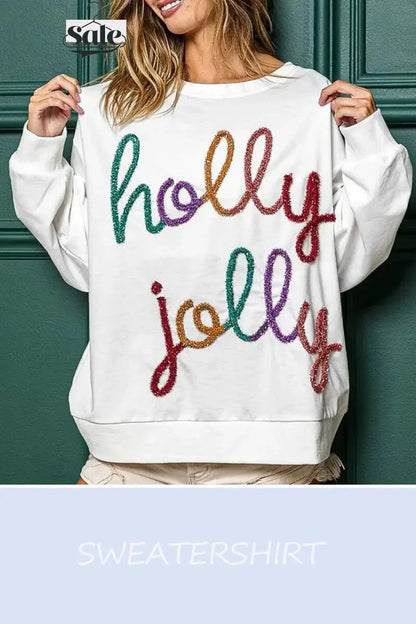 Festive Pullover Sweaters - Festive Charm Holiday Pullover Sweater