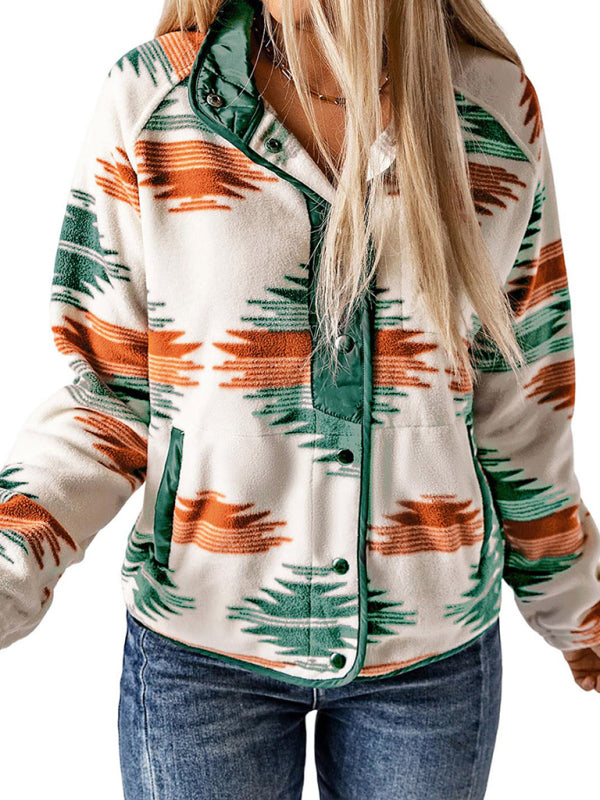 Fleece Jackets - Native-Inspired Fleece Jacket for Casual Days