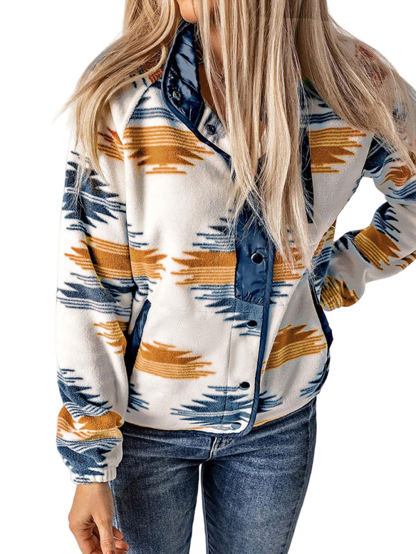 Fleece Jackets - Native-Inspired Fleece Jacket for Casual Days