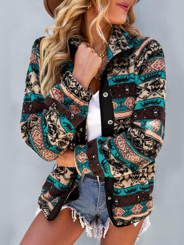 Fleece Jackets - Native-Inspired Fleece Jacket for Casual Days