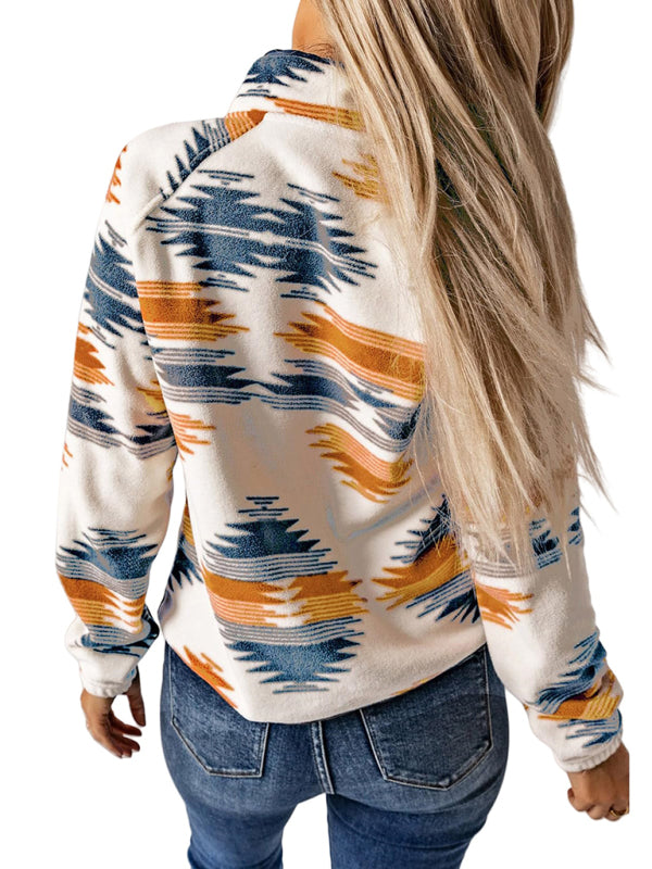 Fleece Jackets - Native-Inspired Fleece Jacket for Casual Days