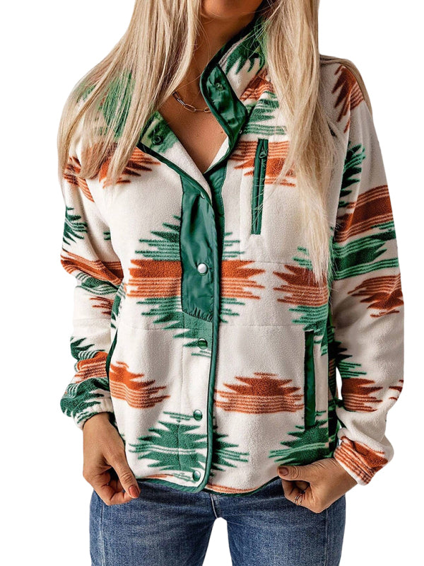 Fleece Jackets - Native-Inspired Fleece Jacket for Casual Days