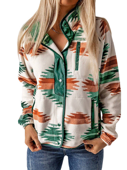 Fleece Jackets - Native-Inspired Fleece Jacket for Casual Days