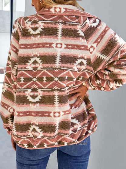 Fleece Jackets - Native-Inspired Fleece Jacket for Casual Days