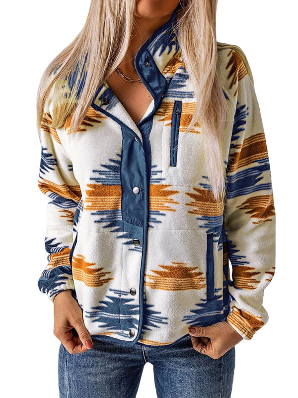 Fleece Jackets - Native-Inspired Fleece Jacket for Casual Days