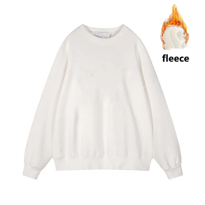 Fleece Sweatshirts - Warmth in Style: Solid Fleece Pullover