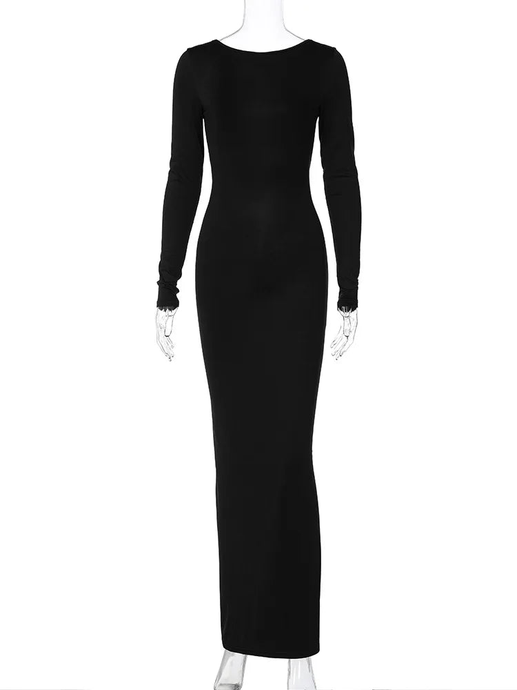 Gala Dresses - Elegant Maxi Dress for Gala Evenings - Alluring Design