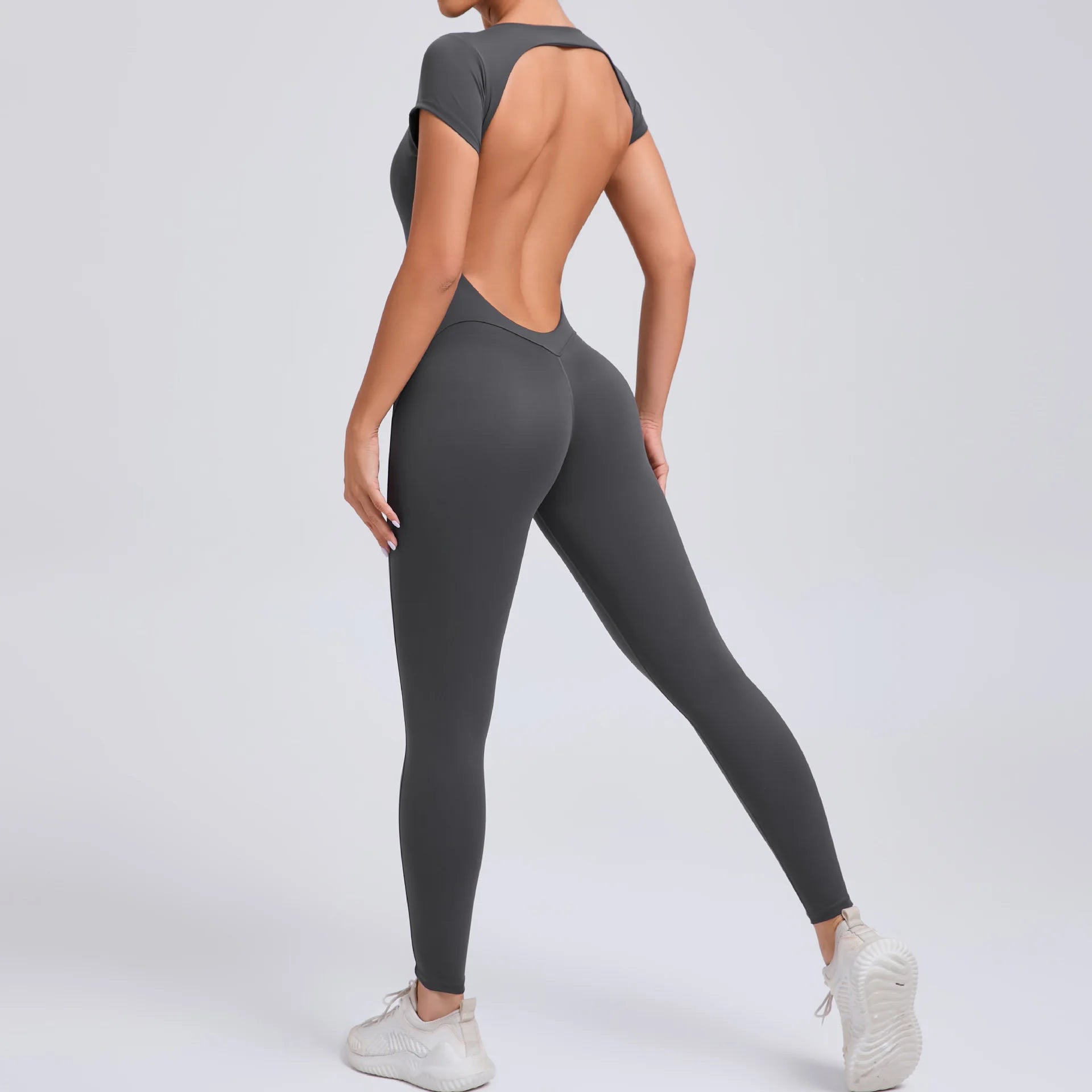 Gym Jumpsuits - Athletic Jumpsuit for Women High-Elasticity Romper for Peak Performance