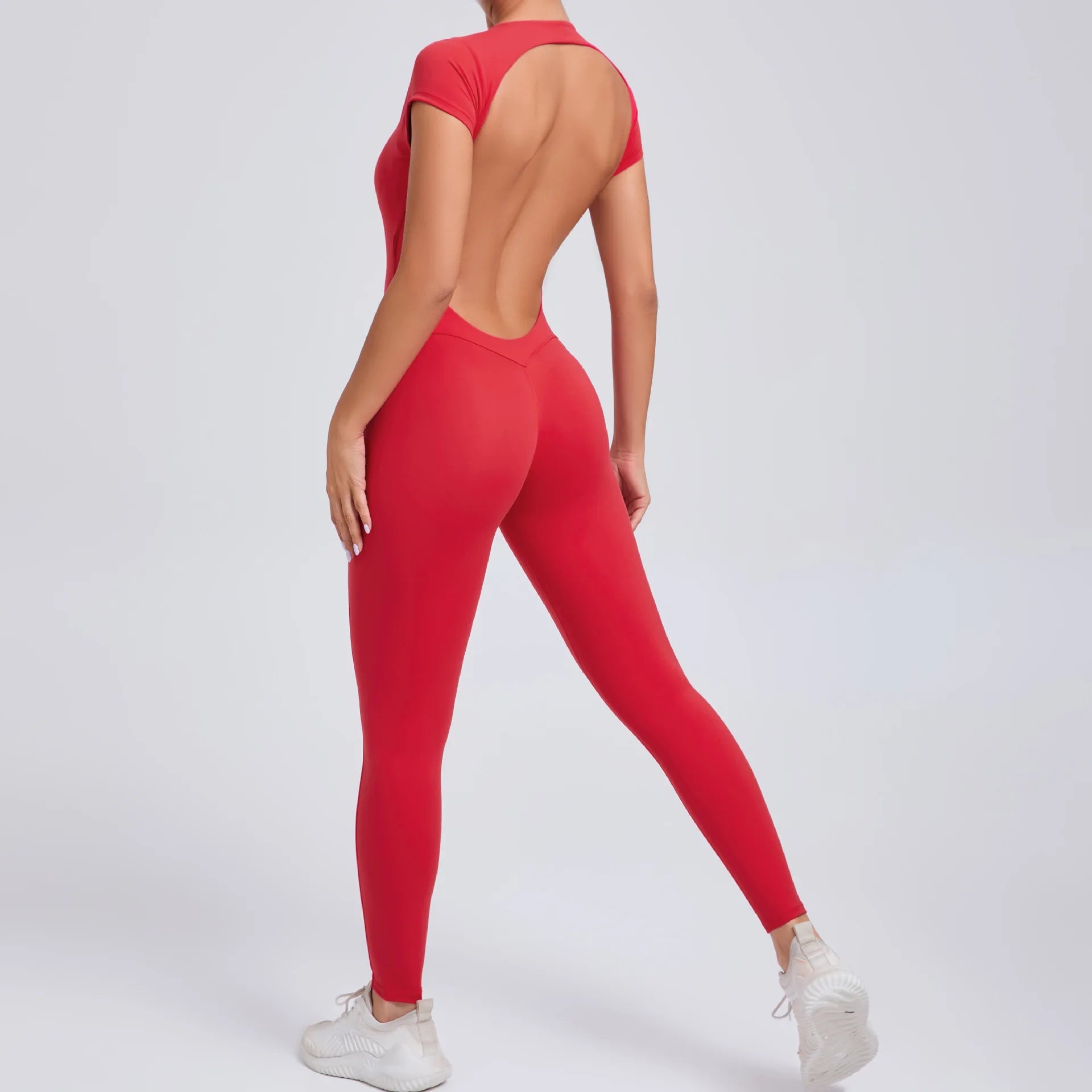 Gym Jumpsuits - Athletic Jumpsuit for Women High-Elasticity Romper for Peak Performance