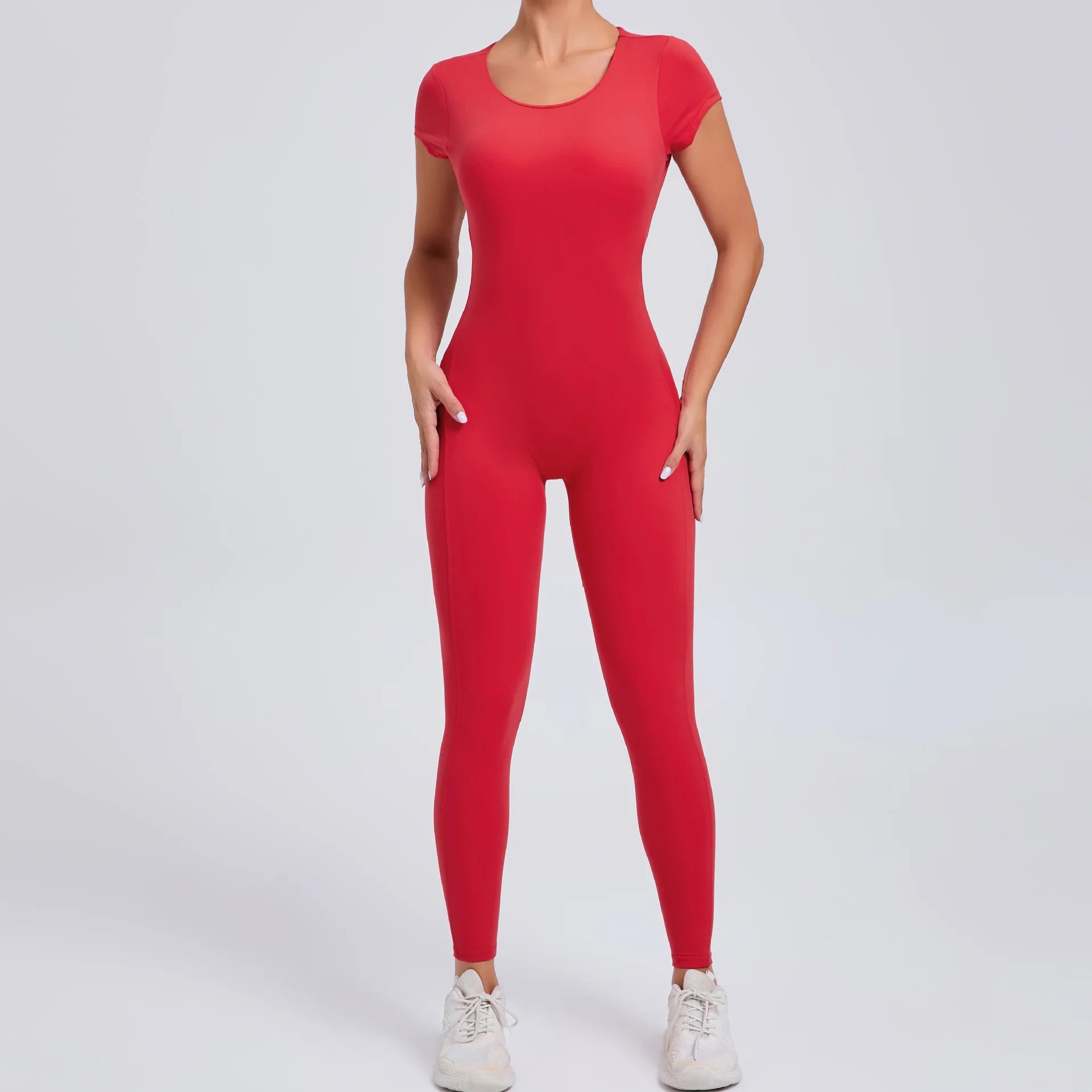 Gym Jumpsuits - Athletic Jumpsuit for Women High-Elasticity Romper for Peak Performance