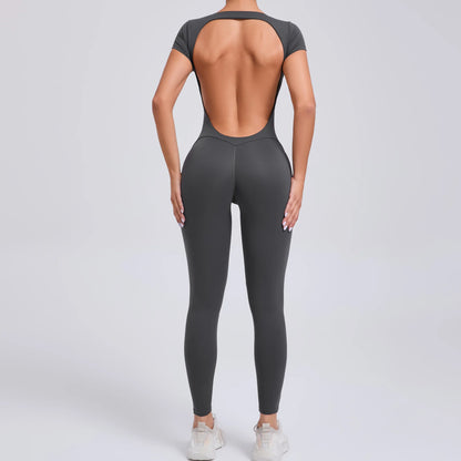 Gym Jumpsuits - Athletic Jumpsuit for Women High-Elasticity Romper for Peak Performance