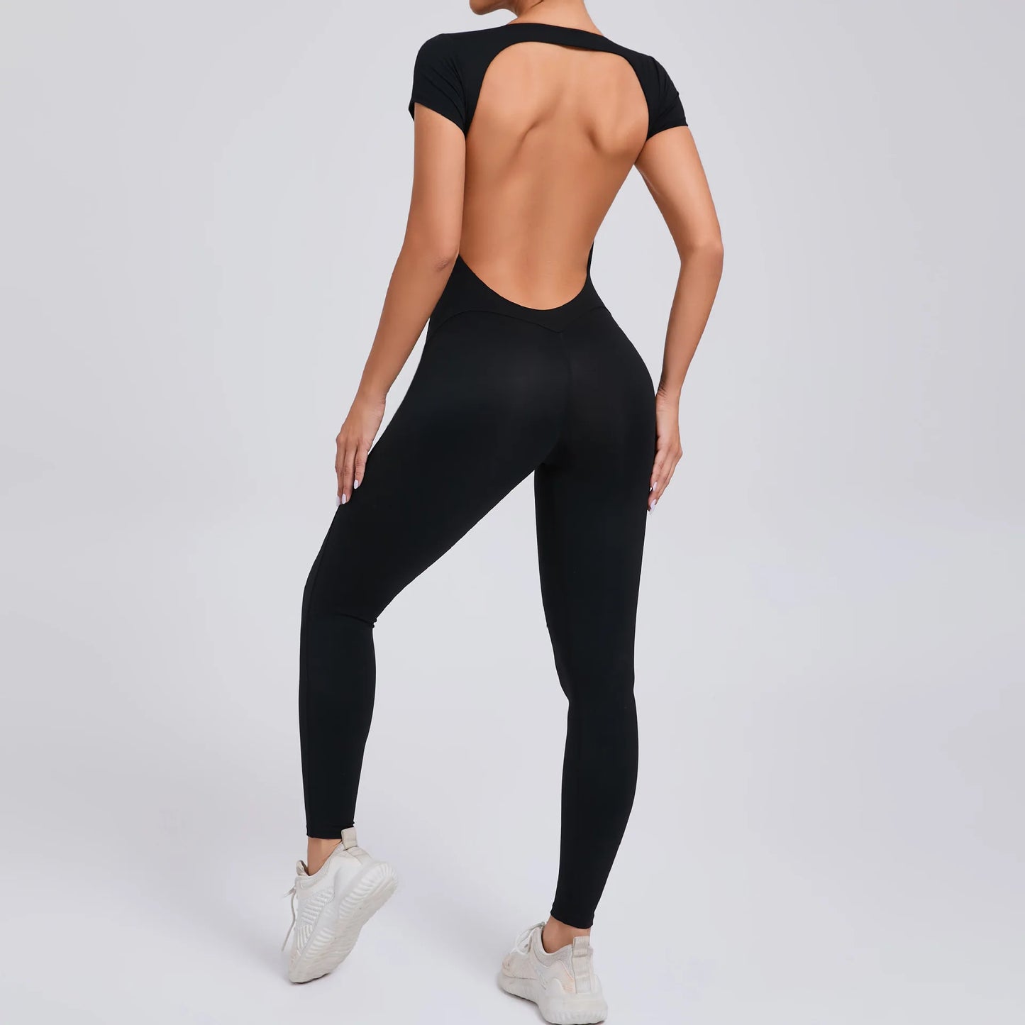 Gym Jumpsuits - Athletic Jumpsuit for Women High-Elasticity Romper for Peak Performance