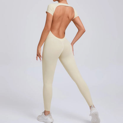 Gym Jumpsuits - Athletic Jumpsuit for Women High-Elasticity Romper for Peak Performance