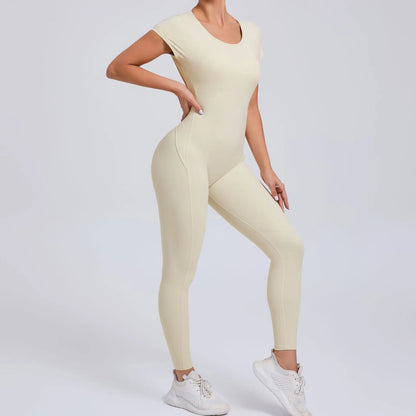 Gym Jumpsuits - Athletic Jumpsuit for Women High-Elasticity Romper for Peak Performance