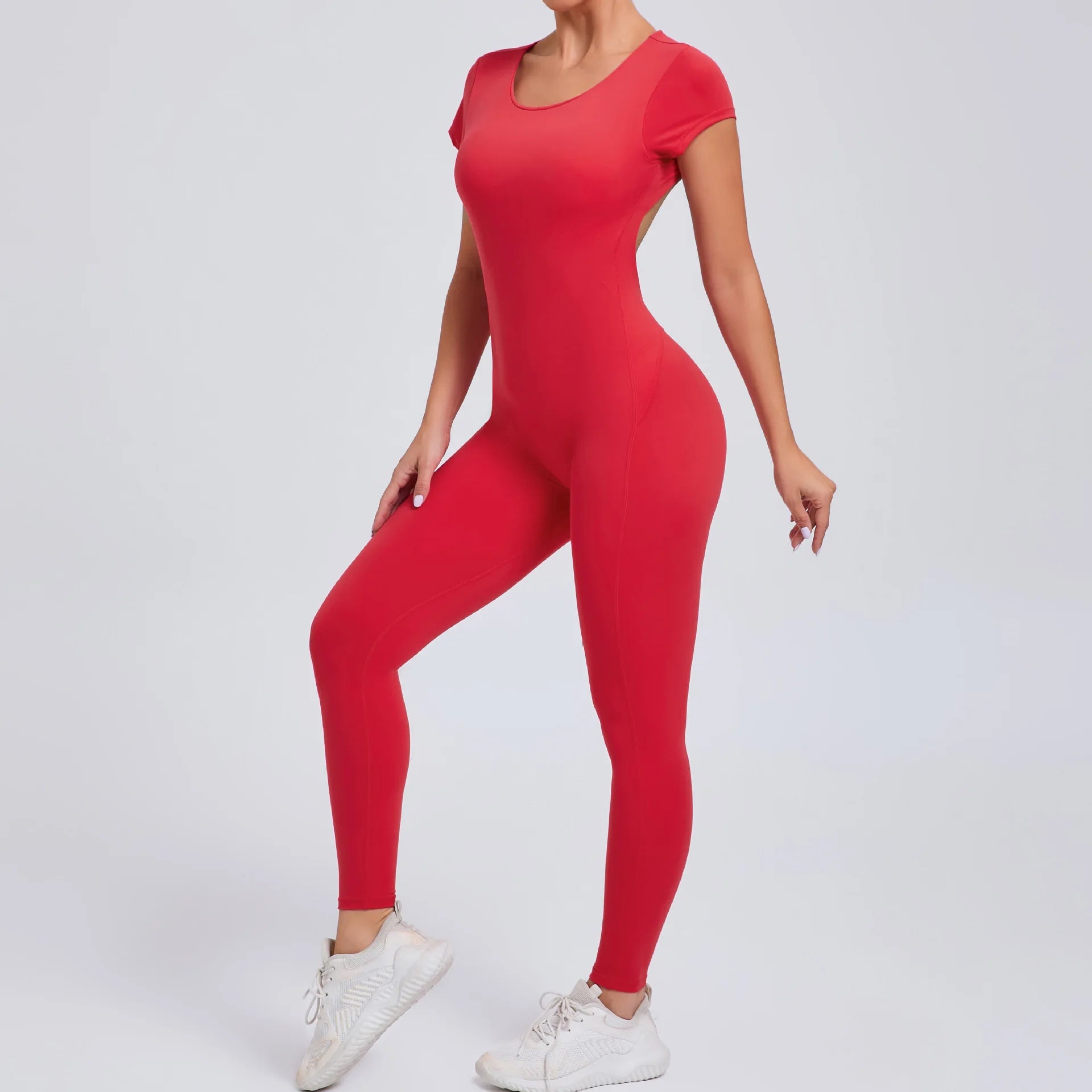 Gym Jumpsuits - Athletic Jumpsuit for Women High-Elasticity Romper for Peak Performance