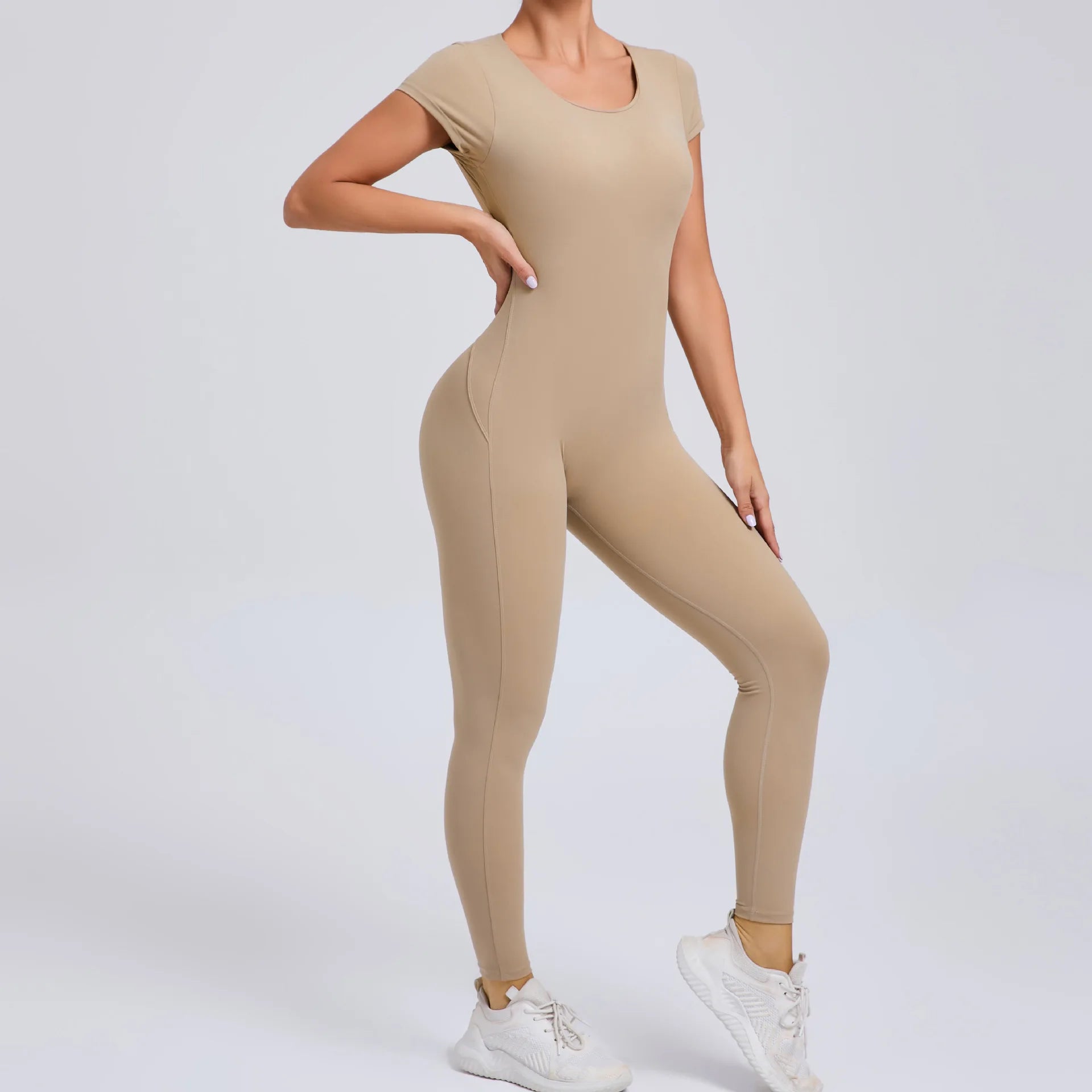 Gym Jumpsuits - Athletic Jumpsuit for Women High-Elasticity Romper for Peak Performance