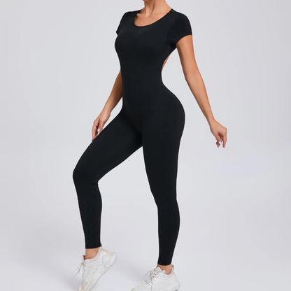 Gym Jumpsuits - Athletic Jumpsuit for Women High-Elasticity Romper for Peak Performance