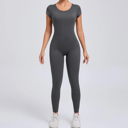 Gym Jumpsuits - Athletic Jumpsuit for Women High-Elasticity Romper for Peak Performance