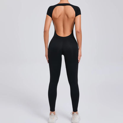 Gym Jumpsuits - Athletic Jumpsuit for Women High-Elasticity Romper for Peak Performance