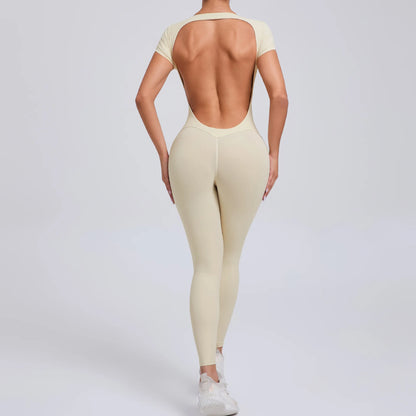 Gym Jumpsuits - Athletic Jumpsuit for Women High-Elasticity Romper for Peak Performance